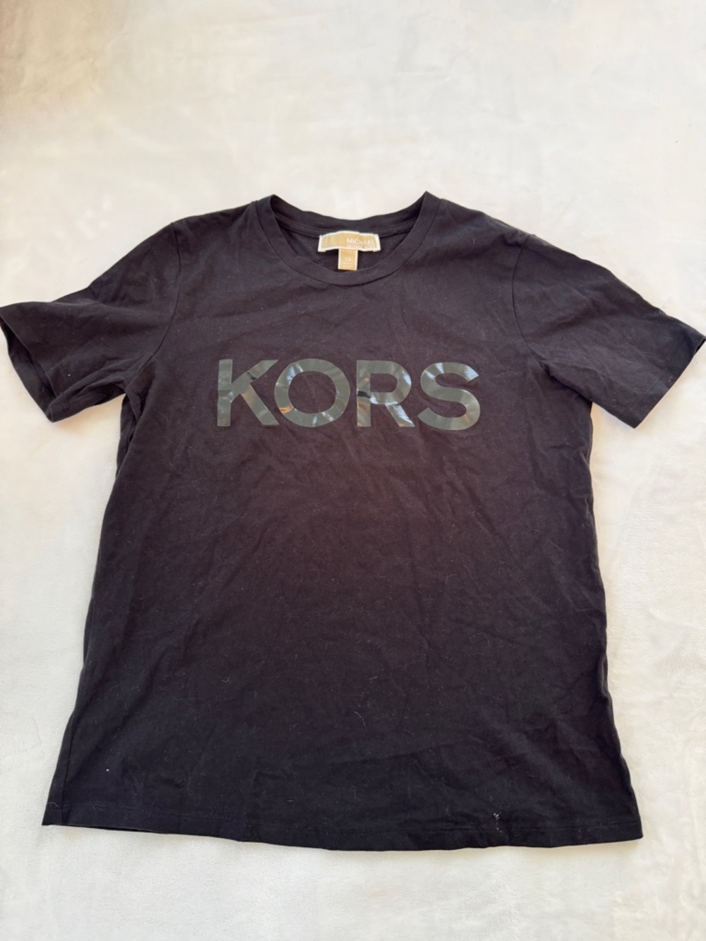 Michael Kors Black 'KORS' Logo Tee Size XS